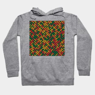 Metaballs Pattern (Rasta Colours) Hoodie